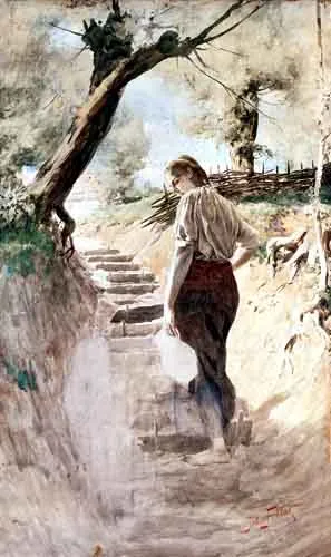 Julian Fałat, Dziewczyna z dzbanem