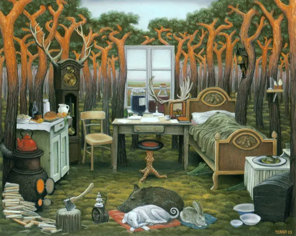 Jacek Yerka, Poranek myśliwego, 2003