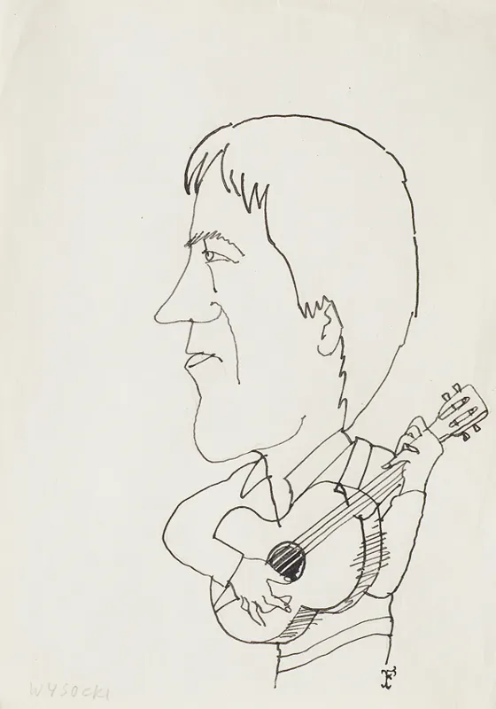 Jerzy  Flisak, Karykatura Wysockiego