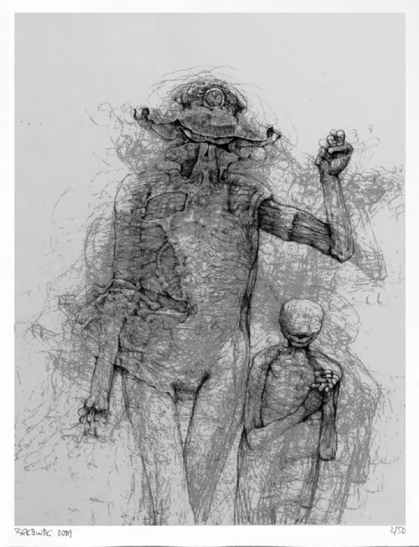 Zdzisław Beksiński, 102. Bez tytułu, 2001