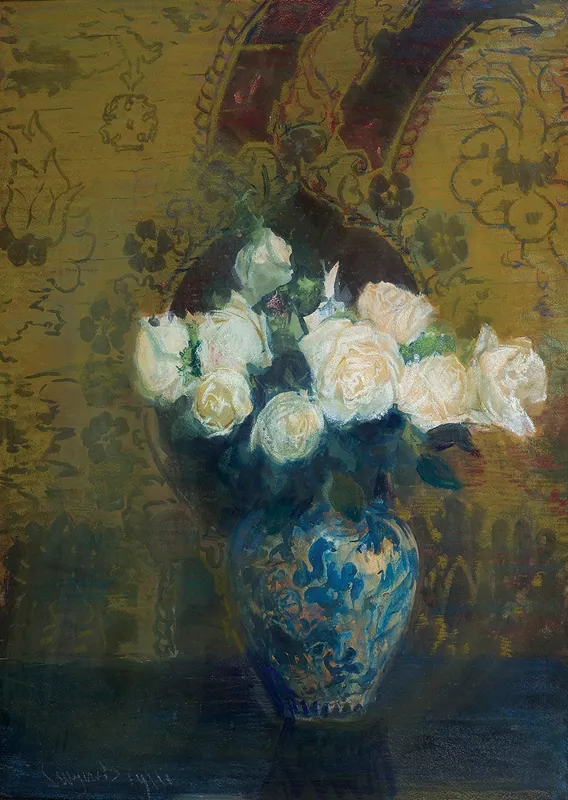 Leon Wyczółkowski, BIAŁE RÓŻE, 1911