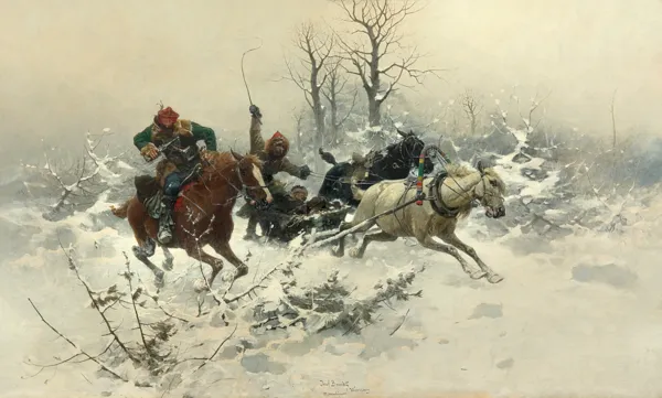 Józef Brandt, UCIECZKA, ok. 1890