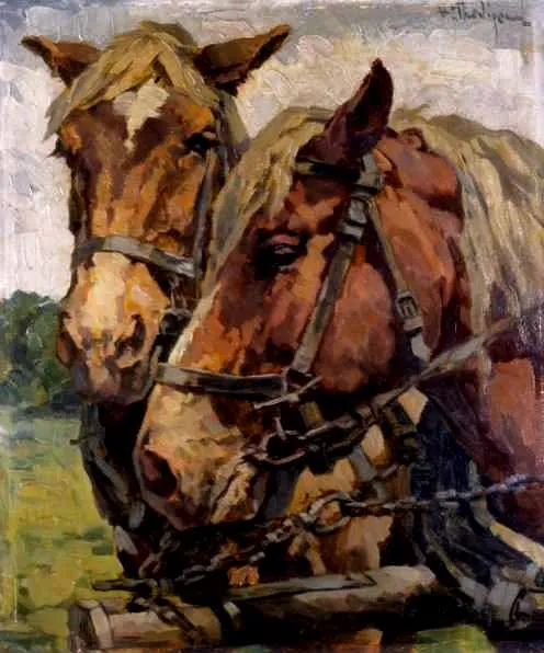 Herman Prediger, Konie pociągowe, przed 1939