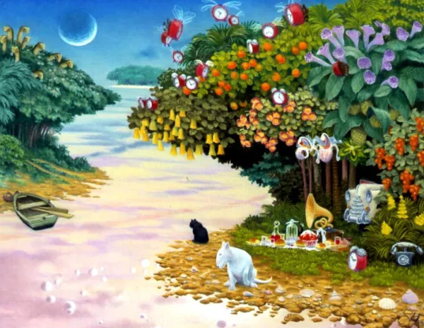 Jacek Yerka, Pejzaż fantastyczny, 2002