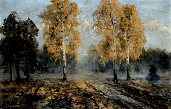 Wiktor Korecki, W jesiennym lesie, po 1950