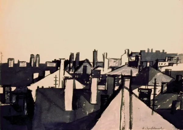 Andrzej Wróblewski, Dachy IV, ok. 1954