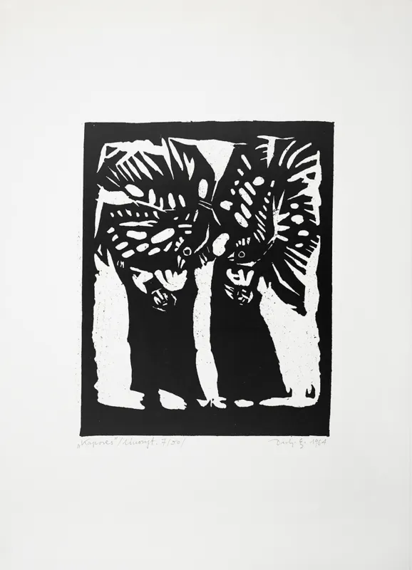 Jerzy Duda Gracz, Kapores, z cyklu Judaica, 1964