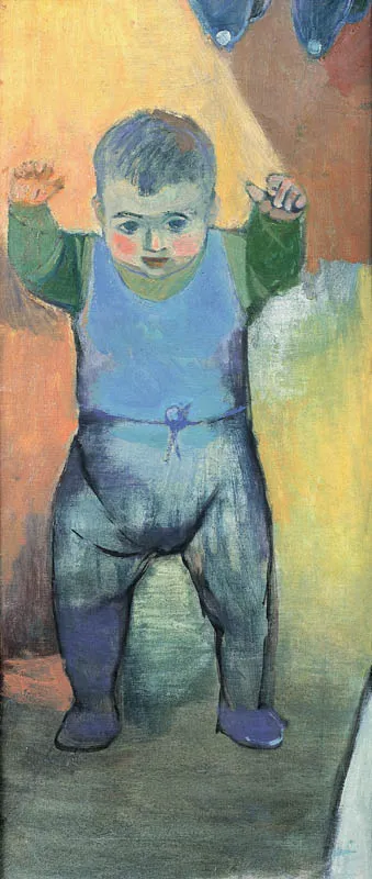 Andrzej Wróblewski, Dziecko z wyciągniętymi rękami (Kitek), 1955