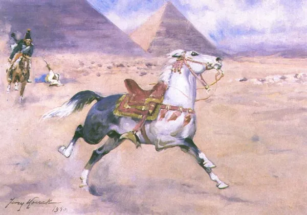 Jerzy Kossak, Ucieczka bachmata przez pustynię