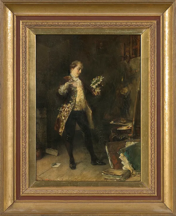 Joseph Emanuel Weiser, W PRACOWNI MALARZA