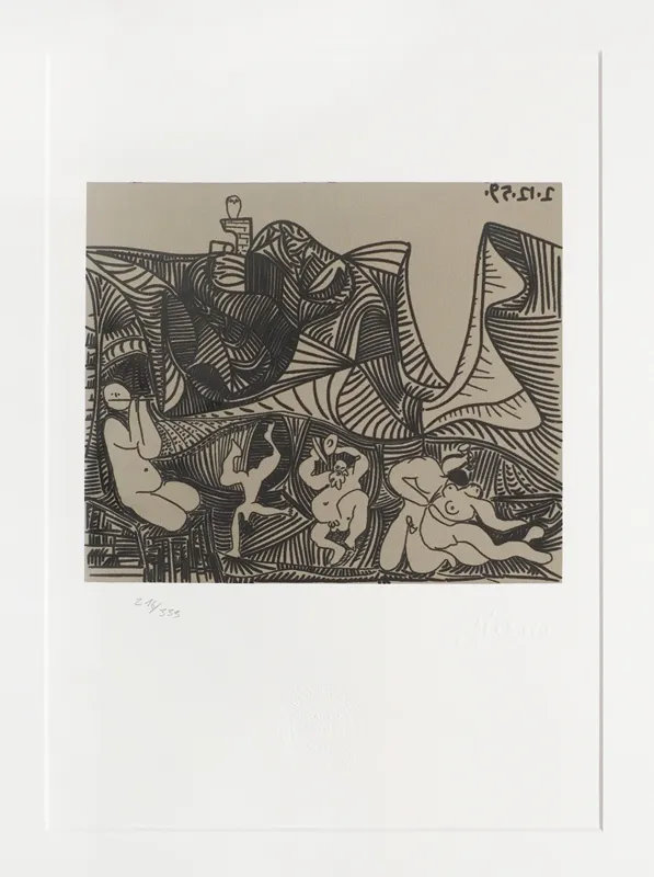 Pablo Picasso, Bachanalia z parą kochanków i sową
