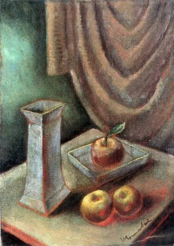 Wacław Borowski, Martwa natura z jabłkami