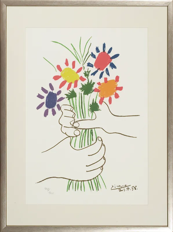 Pablo Picasso, KWIATY, 1958