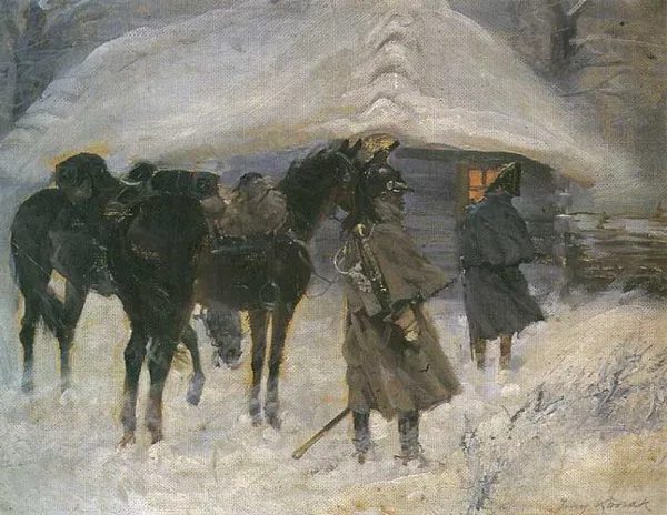 Jerzy Kossak, Kirasjerzy przed chatą