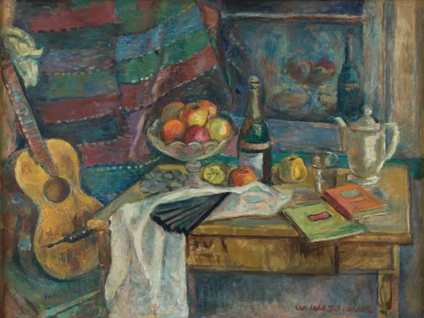 Wacław Wąsowicz, MARTWA NATURA Z WACHLARZEM, 1938