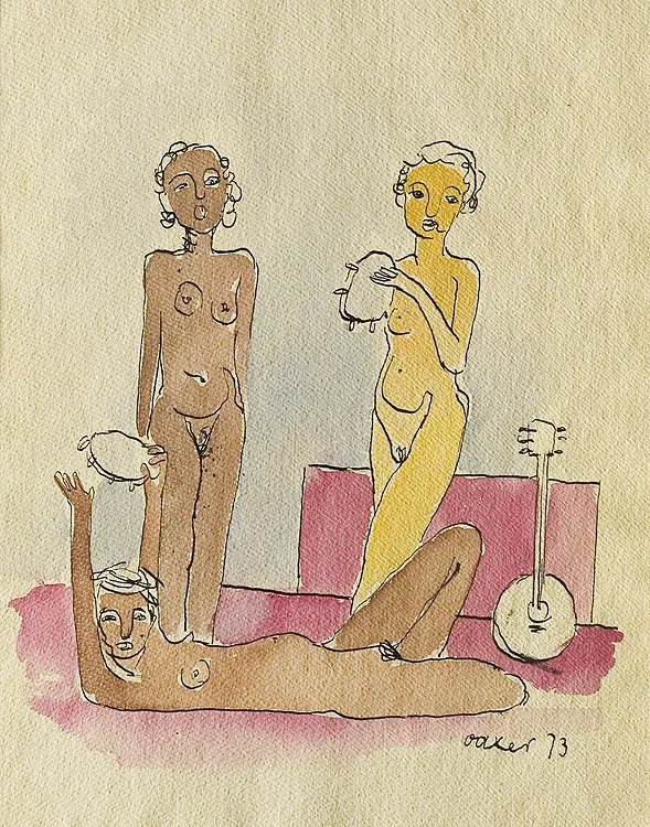 Otto Axer, Trzy muzykantki, 1973