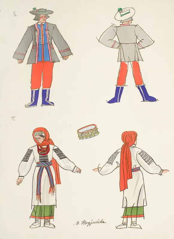 Zofia Stryjeńska, Z TEKI STROJE LUDOWE, 1939