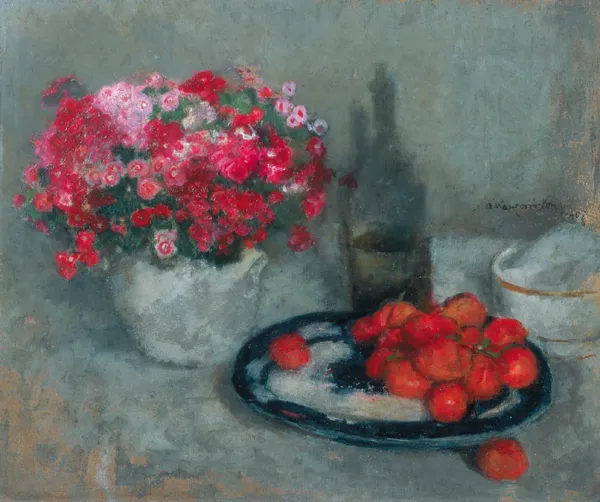 Alfons Karpiński, Martwa natura z bukietem kwiatów, 1946