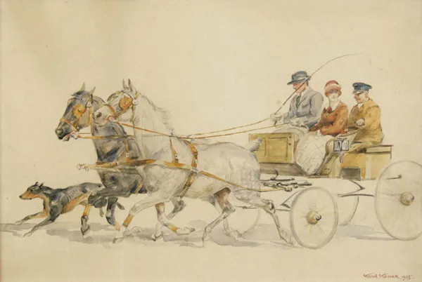 Karol Kossak, PRZEJAŻDŻKA POWOZEM, 1925