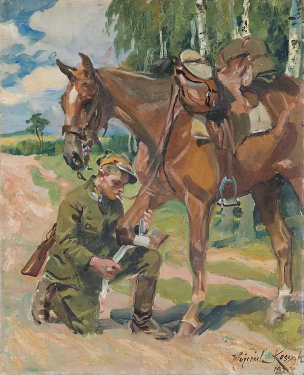Wojciech Kossak, OPATRUNEK, 1927