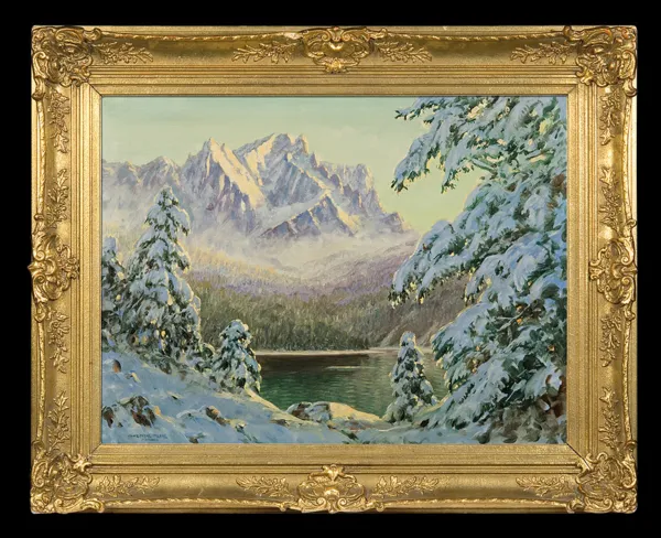 Franz Hienl-Merre, ZIMA NAD ALPEJSKIM JEZIOREM