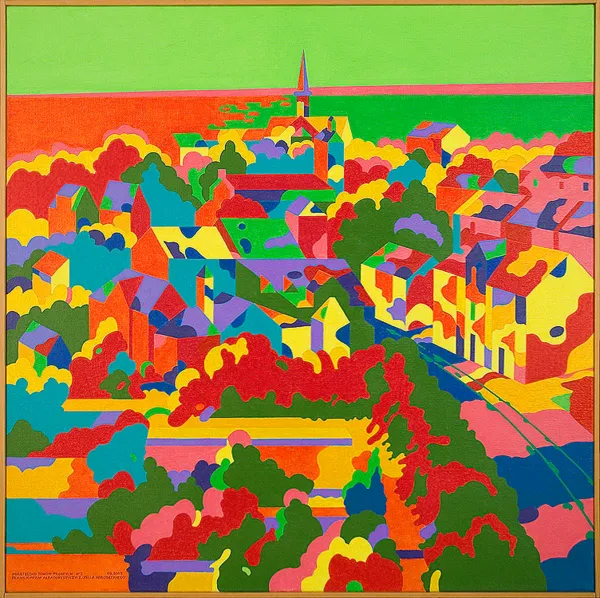 Zdzisław Otello Horodecki, Miasteczko tonów prostych N°2, 2003