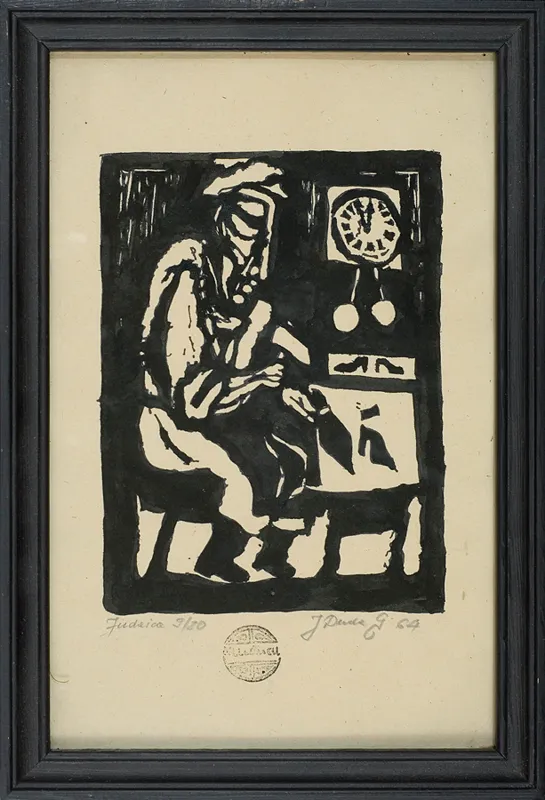Jerzy Duda Gracz, Szewc, z cyklu Judaica, 1964