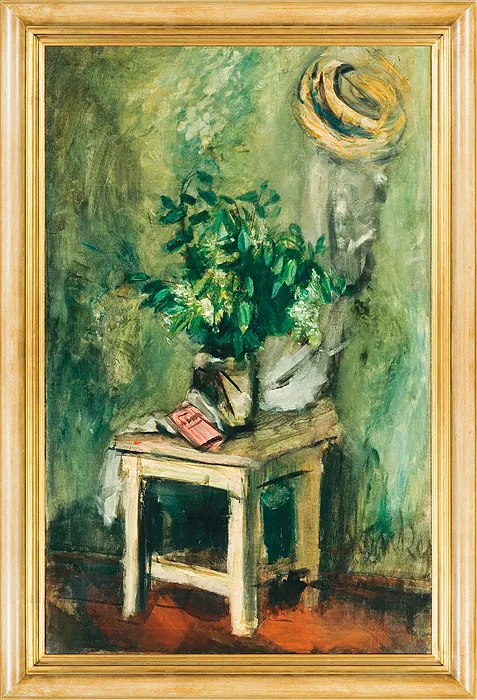 Zygmunt Menkes, MARTWA NATURA Z BUKIETEM BZU, ok. 1930