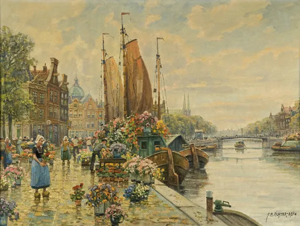 Franz Max Richter-Reich, TARG NA KWIATY NAD KANAŁEM W HOLANDII