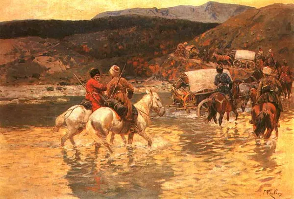 Franz Roubaud, Przeprawa