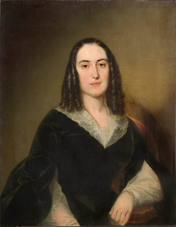 Malarz Nieokreślony poł. XIX, PORTRET MŁODEJ DAMY
