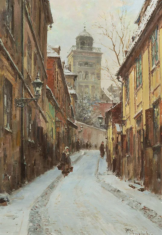 Władysław Chmieliński (Stachowicz), WARSZAWA. ZAUŁEK PRZY KOŚCIELE ŚW. ANNY  