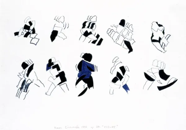 Tomasz Ciecierski, Rysunek 29 z cyklu "Figury", 1990 