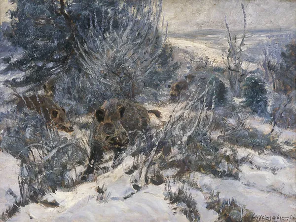 Carl Weisgerber, Dziki zimą