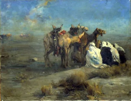 Alfred Wierusz-Kowalski, Odpoczynek na pustyni, po 1900