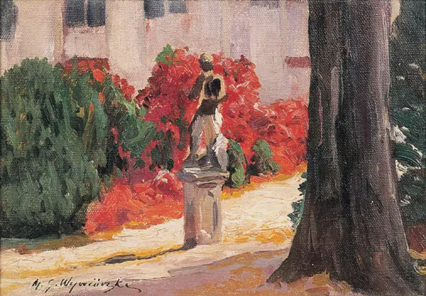 Michał Gorstkin Wywiórski, W OGRODZIE, lata 1906 - 1914