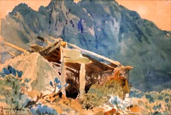 Wojciech Gerson, Szałas nad Czarnym Stawem w Tatrach