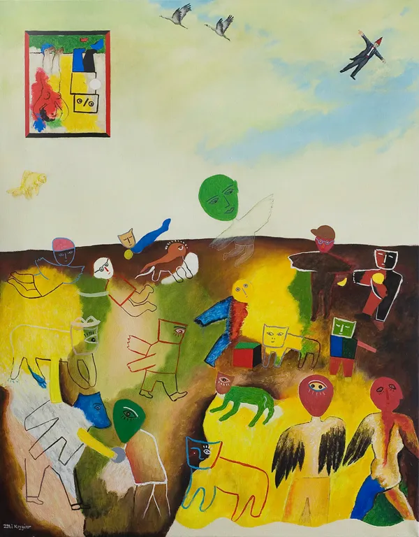 Zbigniew  Krygier, Pejzaż z obrazem X, 2012