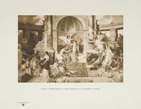 Autor nierozpoznany, Kurtyna Henryka Siemiradzkiego