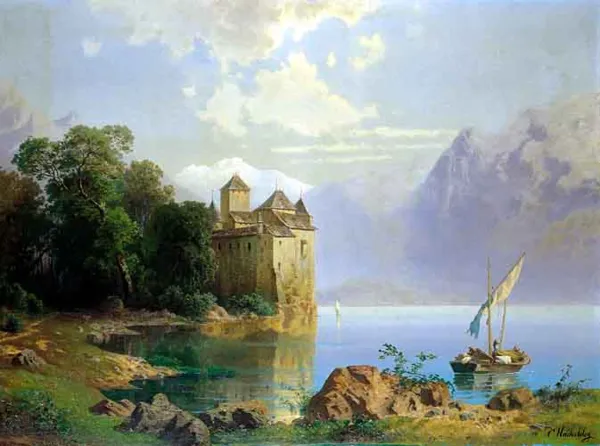 Bernhard Carl Mackeldey, Widok Zamku Chillon