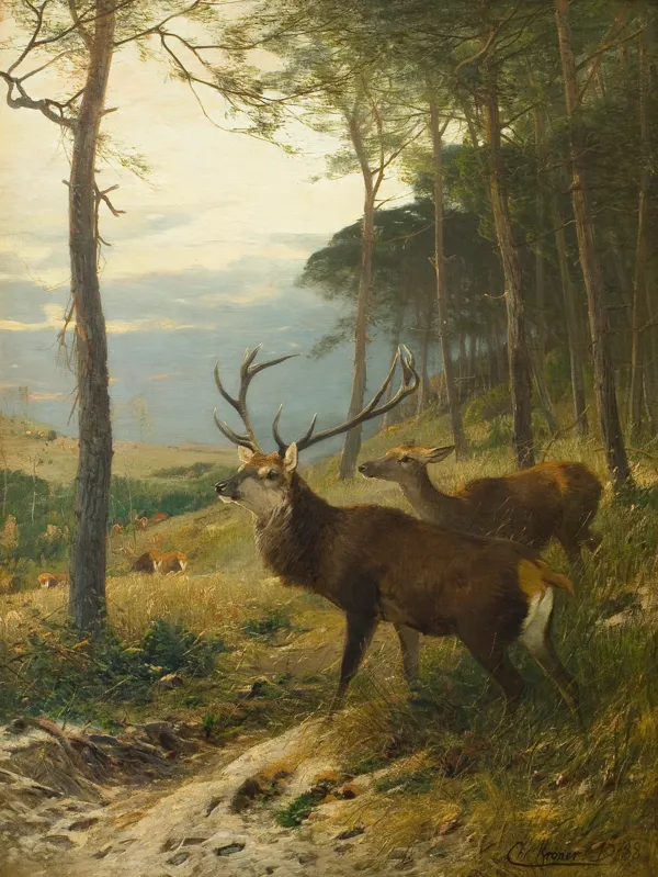 Johann Christian Kröner, JELEŃ I ŁANIA, 1888