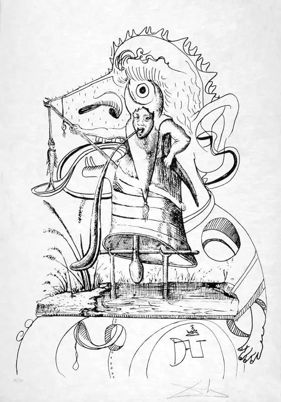 Salvador Dali, Ilustracja 4 z teki les songes...