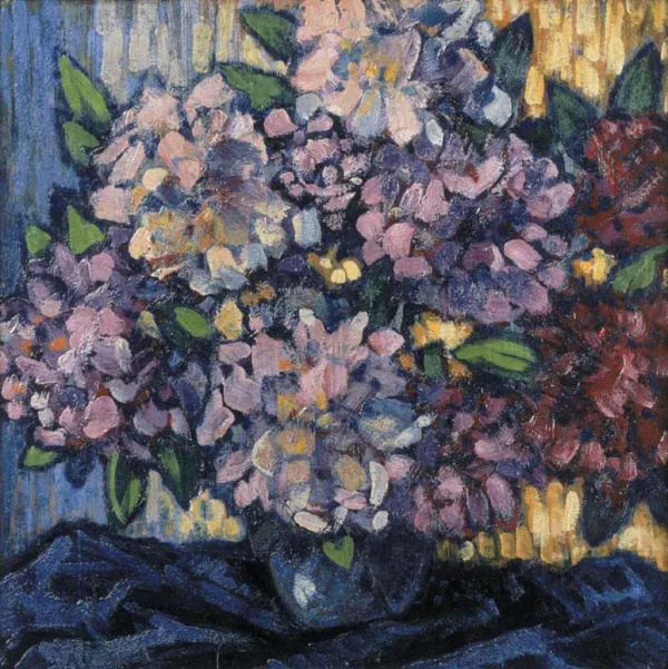 Gustaw A. H. Rau, 35. Bukiet liliowych rododendronów,  1935