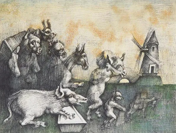 Jan Lebenstein, Pochód zwierząt