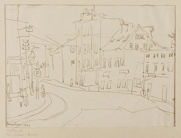 Erna Rosenstein, Wałbrzych, ul. Czerwonej Armii, 1946