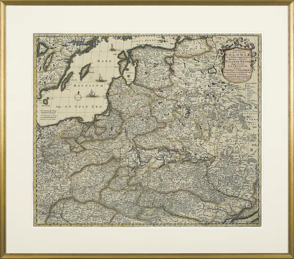 Frederick de Wit, MAPA POLSKI, ok. 1710