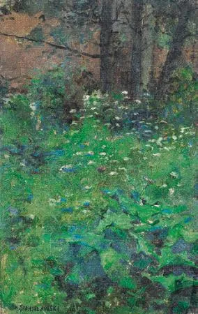 Jan Stanisławski, W bujnej zieleni traw