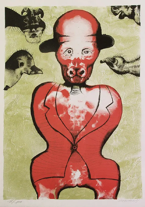 Jan Lebenstein, Ilustracja do „Folwarku zwierzęcego” 