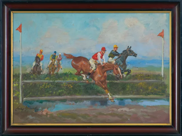 Jerzy Kossak, SKOK PRZEZ PRZESZKODĘ, 1950