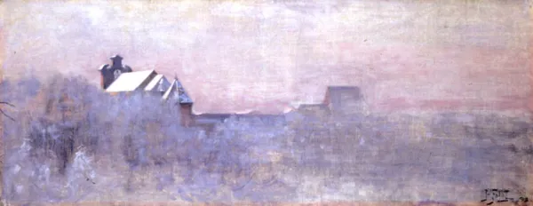 Julian Fałat, Kraków we mgle, 1898